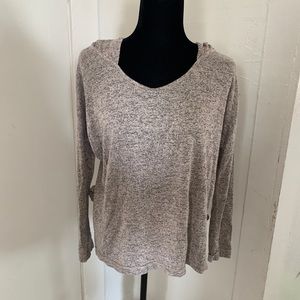 Lavender field m gray sweater hoodie